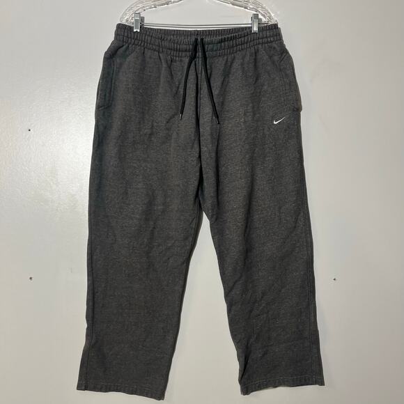 Vintage 90s Nike Retro Baggy Straight Leg Gray Sweatpants Men’s Size Large - Picture 1 of 7